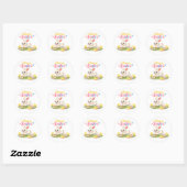 Happy Easter Bunny Sticker – Cute Spring Design wi (Vel)