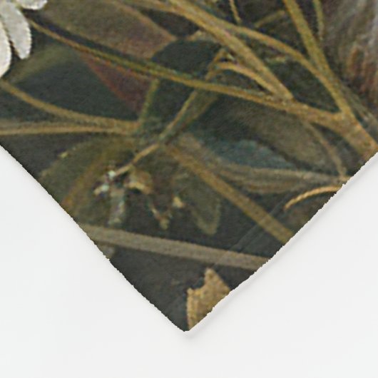 Happy Easter Bunny Straw Pet Sinaasappel Lint Fleece Deken (Hoek)