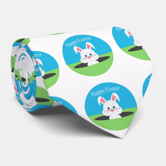 Happy Easter Bunny Stropdas (Opgerold)