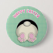 HAPPY EASTER bunny stuks BUTTON (Voorkant)