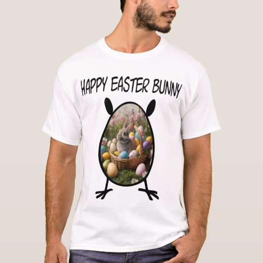 Happy Easter Bunny T-shirt (Voorkant)