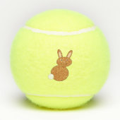 Happy Easter Bunny Tennisballen (Achterkant)