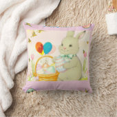 Happy Easter Bunny Throw Pillow Kussen (Deken)