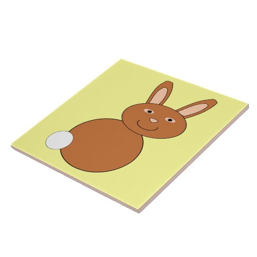 Happy Easter Bunny Tile Tegeltje (Zijkant)