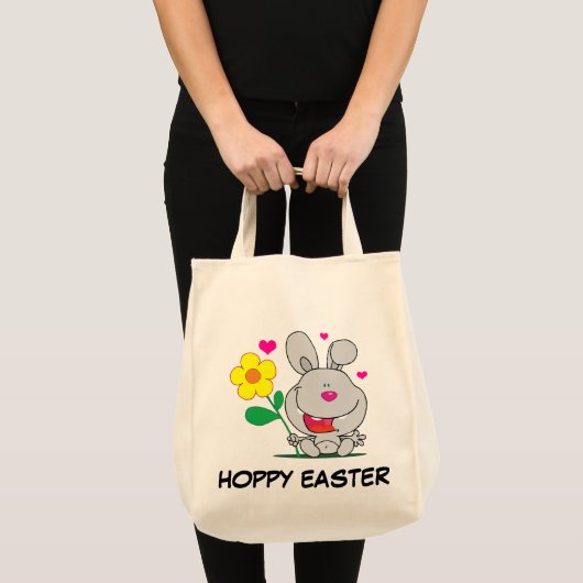 Happy Easter Bunny Tote Bag (Voorkant (product))