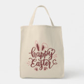 Happy Easter Bunny Tote Bag (Achterkant)