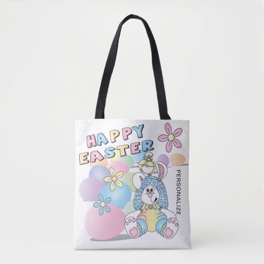 Happy Easter Bunny Tote Bag (Voorkant)