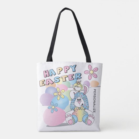Happy Easter Bunny Tote Bag (Achterkant)