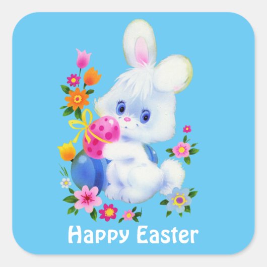 Happy Easter Bunny Vakantie sticker (Voorkant)