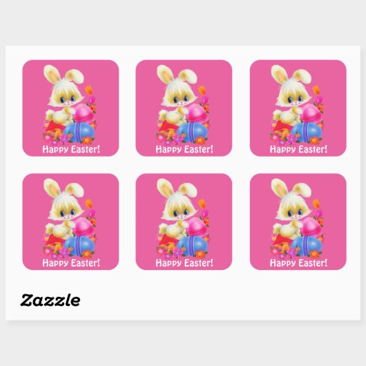 Happy Easter Bunny Vakantie sticker (Vel)