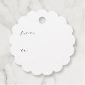 Happy Easter Bunny Waterverven Boho Wildbloemen Bedankjes Labels (Achterkant)