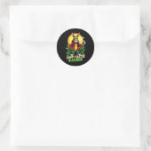 Happy Easter Bunny Weed Ronde Sticker (Tas)