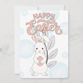 Happy Easter Bunny Wenskaart Feestdagenkaart (Voorkant)