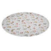 Happy Easter Bunny Wildflowers Schattige keukendec Snijplank (Hoek)