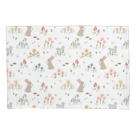 Happy Easter Bunny Wildflowers Schattigee Kinder S Kussensloop