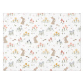 Happy Easter Bunny Wildflowers Schattigee Kinder v Tafelkleed (Voorkant (Horizontaal))