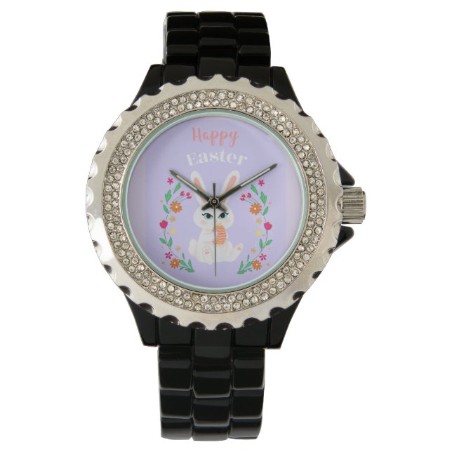 Happy Easter Bunny Womens Watch Horloge (Voorkant)