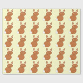 Happy Easter Bunny Wrapping Paper Cadeaupapier (Vlak)