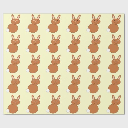 Happy Easter Bunny Wrapping Paper Cadeaupapier (Vlak)