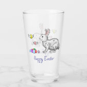 Happy Easter Bunny's Glas (Achterkant)