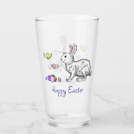 Happy Easter Bunny's Glas (Voorkant)