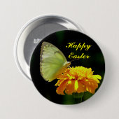 Happy Easter Butterfly Button (Voorkant /achterkant)
