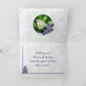 Happy Easter Butterfly Custom Wenskaart Feestdagen Kaart (Binnen)