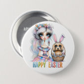 Happy Easter Button (Voorkant /achterkant)