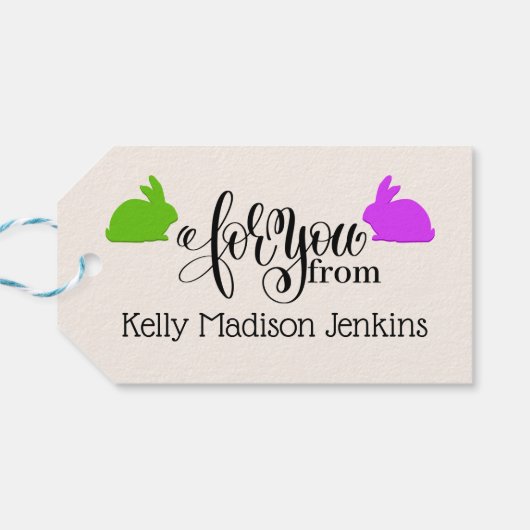 Happy Easter Cadeaulabel (Achterkant Horizontaal)