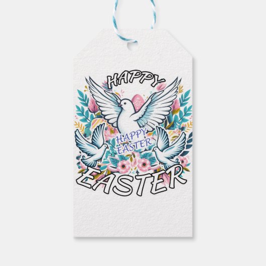 Happy Easter Cadeaulabel (Achterkant)