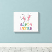 Happy Easter Canvas Afdruk (Insitu (Houten vloer))