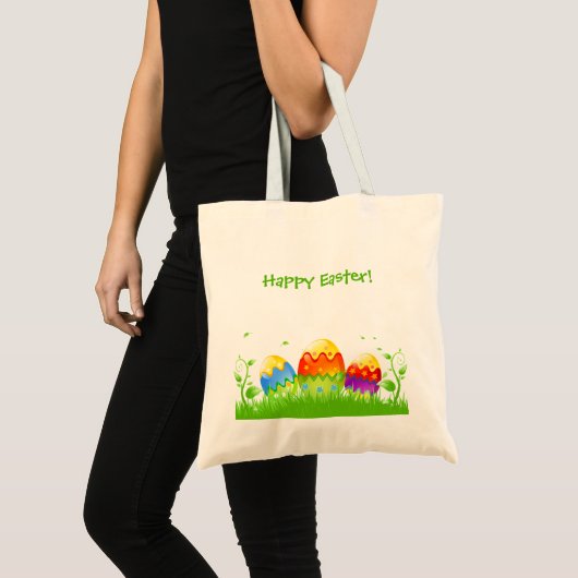 Happy Easter Canvas tas (Voorkant (product))