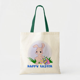 Happy Easter Canvas tas