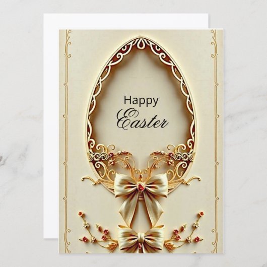 Happy Easter Card (Voorkant / Achterkant)
