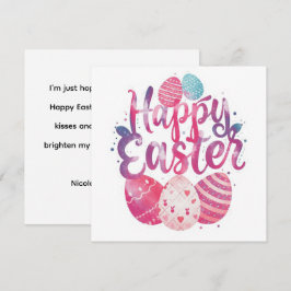 Happy Easter CarD Colorful personalized card Feestdagenkaart