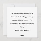 Happy Easter CarD Colorful personalized card Feestdagenkaart (Achterkant)
