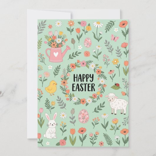 Happy Easter Card  Feestdagenkaart (Voorkant)