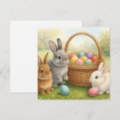 Happy Easter Card Feestdagenkaart (Voorkant / Achterkant)