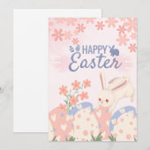 Happy easter card  feestdagenkaart (Voorkant / Achterkant)