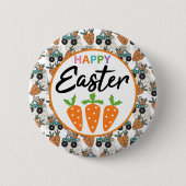 Happy Easter Carrots Ronde Button 5,7 Cm (Voorkant)