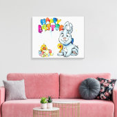 Happy Easter Cartoon Canvas Afdruk (Insitu (Woonkamer))