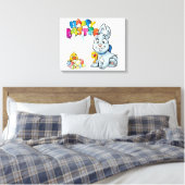 Happy Easter Cartoon Canvas Afdruk (Insitu (Slaapkamer))