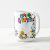 Happy Easter Cartoon Koffiemok (Voorkant rechts)