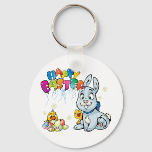 Happy Easter Cartoon Sleutelhanger