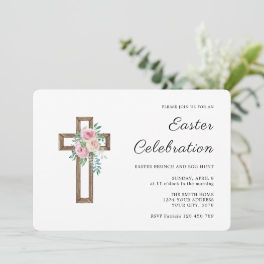 Happy Easter Celebration Kaart (Staand voorkant)