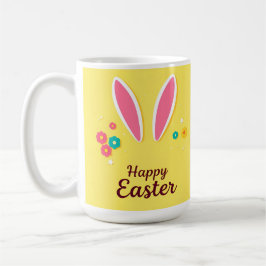 Happy Easter Celebration Kaart met Bunny Ears Koffiemok
