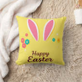Happy Easter Celebration Kaart met Bunny Ears Kussen (Deken)