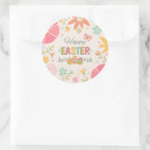 Happy Easter Celebration Ronde Sticker (Tas)