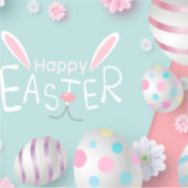 Happy Easter Celebration Sticker (Voorkant)