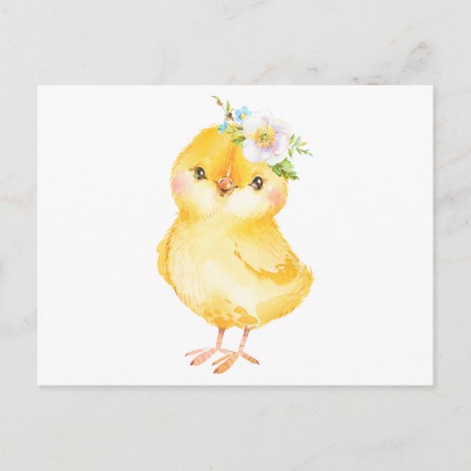 Happy Easter Chick Briefkaart (Voorkant)
